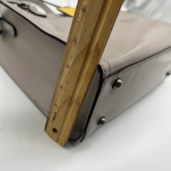 Patricia Nash Leather Ava Medium Tote with	Crossbody Strap Stone Woven - Picture 9 of 16